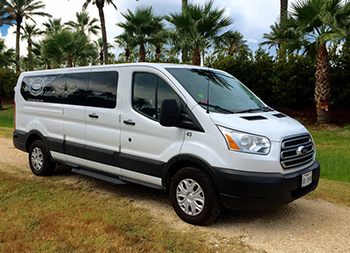 Small white van exterior